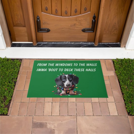 SCHMÜCKT DAS HAUS DACHSHUND FUßMATTE (Außenbereich)