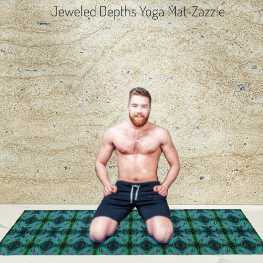 Schmucktiefen-II Yogamatte