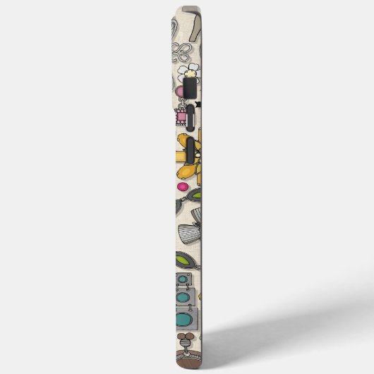 Schmucktücher Leinen Case-Mate iPhone Hülle (Rückseite / Links)