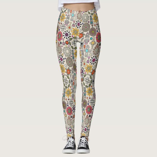 Schmucktücher Leinen Leggings (Vorderseite)