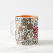 Schmucktücher Leinen Zweifarbige Tasse (Vorderseite Links)