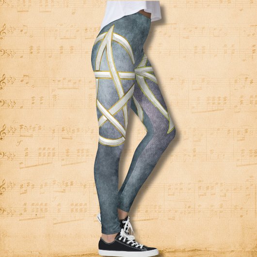 Schmuckzauberkunst: Ein Diamant Pentagramm-Elegant Leggings