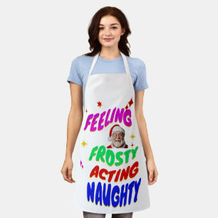 Schmuddliger lustiger Weihnachtsmann Schürze