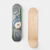 SchmuggelwareSkateboards Narwhal im Himmel Skateboard (Vorderseite)