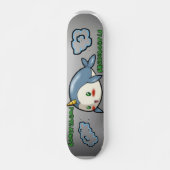 SchmuggelwareSkateboards Narwhal im Himmel Skateboard (Vorne)