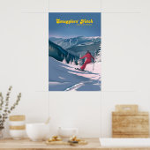 Schmugglerkerbe Skigebiet Reiseplakat Poster (Küche)