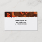 Schmutz-Abdrücke Visitenkarte (Rückseite)