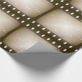 Schmutz-alter verkratzter Film Geschenkpapier (Ecke)