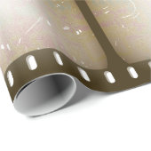 Schmutz-alter verkratzter Film Geschenkpapier (Rolleneckpunkt)