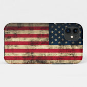 Schmutz-amerikanische Flagge Case-Mate iPhone Hülle (Rückseite (Horizontal))
