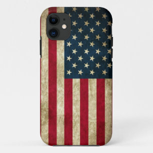 Schmutz-amerikanische Flagge iPhone 11 Hülle