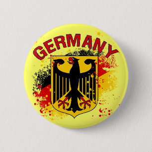 Schmutz-Art-Deutschland-Wappen und Flagge Button