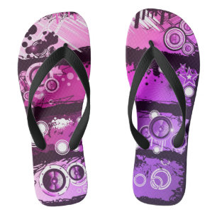 Schmutz-Art-Musik-Fahne 3 Badesandalen