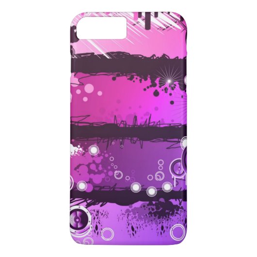 Schmutz-Art-Musik-Fahne 3 Case-Mate iPhone Hülle (Rückseite)