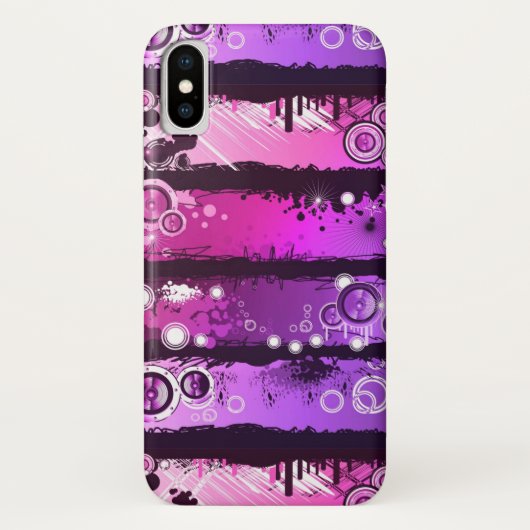 Schmutz-Art-Musik-Fahne 3 Case-Mate iPhone Hülle (Rückseite)