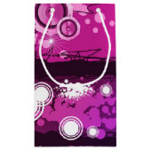 Schmutz-Art-Musik-Fahne 3 Kleine Geschenktüte (Rückseite)