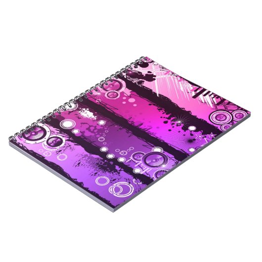 Schmutz-Art-Musik-Fahne 3 Notizblock (Linke Seite)