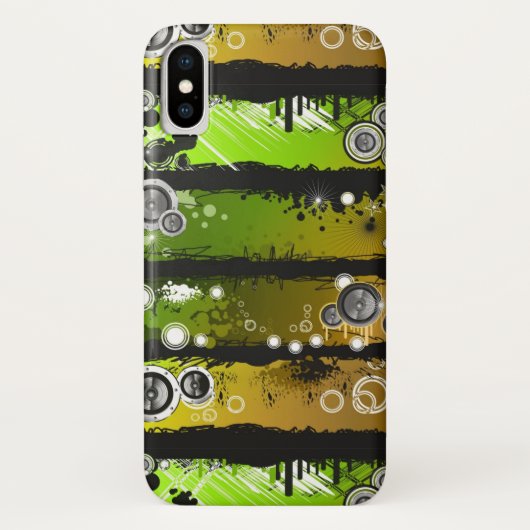 Schmutz-Art-Musik-Fahne Case-Mate iPhone Hülle (Rückseite)