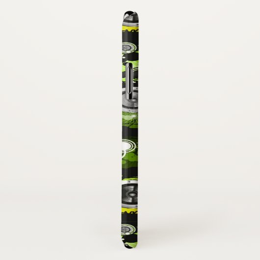 Schmutz-Art-Musik-Fahne Case-Mate iPhone Hülle (Hinten/Rechts)