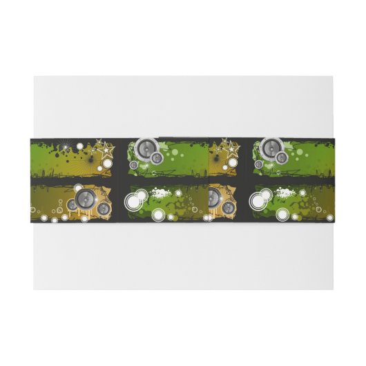 Schmutz-Art-Musik-Fahne Einladungsbanderole (Rückseitenbeispiel)