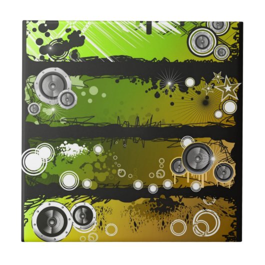 Schmutz-Art-Musik-Fahne Fliese (Vorderseite)