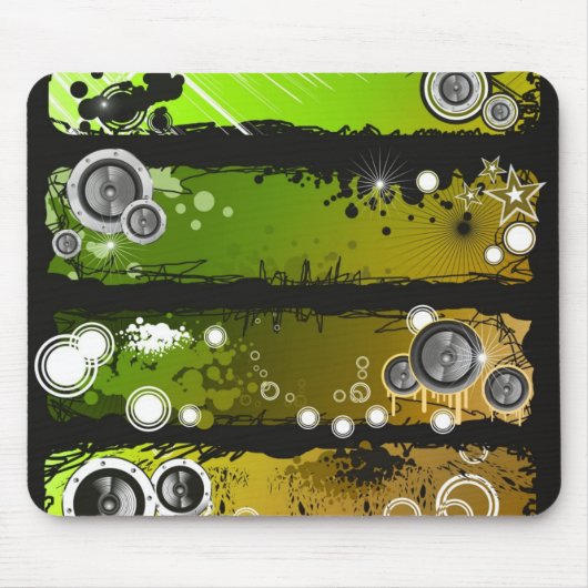 Schmutz-Art-Musik-Fahne Mousepad (Vorne)