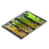 Schmutz-Art-Musik-Fahne Notizblock (Linke Seite)