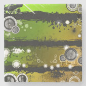 Schmutz-Art-Musik-Fahne Steinuntersetzer (Vorderseite)