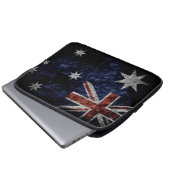 Schmutz-Australien-Flagge 4 Laptopschutzhülle (Vorne Knopf)