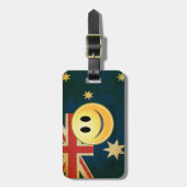 Schmutz-australischer Gepäckanhänger (Vorderseite vertikal)