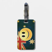 Schmutz-australischer Gepäckanhänger (Rückseite vertikal)