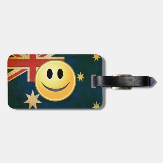 Schmutz-australischer Gepäckanhänger (Rückseite horizontal)