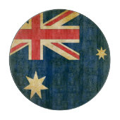 Schmutz-australisches Flaggen-Glasschneiden-Brett Schneidebrett (Vorderseite)