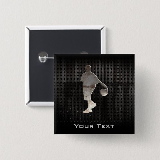 Schmutz-Basketball Button (Vorne & Hinten)