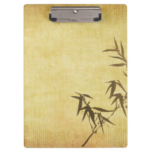 Schmutz befleckter Bambuspapierhintergrund Klemmbrett