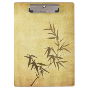 Schmutz befleckter Bambuspapierhintergrund Klemmbrett