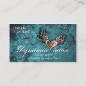 Schmutz-Beschaffenheits-Herz Wings Visitenkarte (Rückseite)