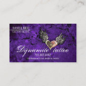 Schmutz-Beschaffenheits-Herz Wings Visitenkarte (Rückseite)