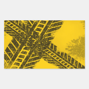 Schmutz beunruhigte schwarze rechteckiger aufkleber