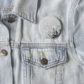 Schmutz-Blumenmuster - hellgraues B&W Button (Beispiel)