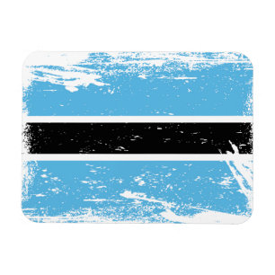 Schmutz-Botswana-Flagge Magnet