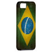 Schmutz-Brasilien-Flagge Case-Mate iPhone Hülle (Rückseite/rechts)