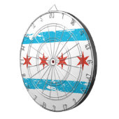 Schmutz-Chicago-Flagge Dartscheibe (Vorderseite rechts)