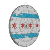 Schmutz-Chicago-Flagge Dartscheibe (Vorderseite Links)