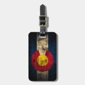 Schmutz-Colorado-Flagge Gepäckanhänger (Vorderseite vertikal)