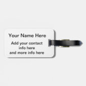 Schmutz-Colorado-Flagge Gepäckanhänger (Rückseite horizontal)