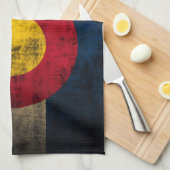 Schmutz-Colorado-Flagge Küchentuch (Viertel Falte)