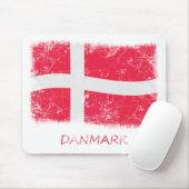 Schmutz-Dänemark-Flagge Mousepad (Mit Mouse)
