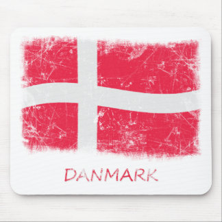 Schmutz-Dänemark-Flagge Mousepad
