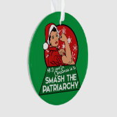 Schmutz das Patriarchat für Weihnachten Ornament (Vorderseite)